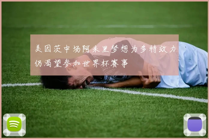 美因茨中场阿米里梦想为多特效力仍渴望参加世界杯赛事